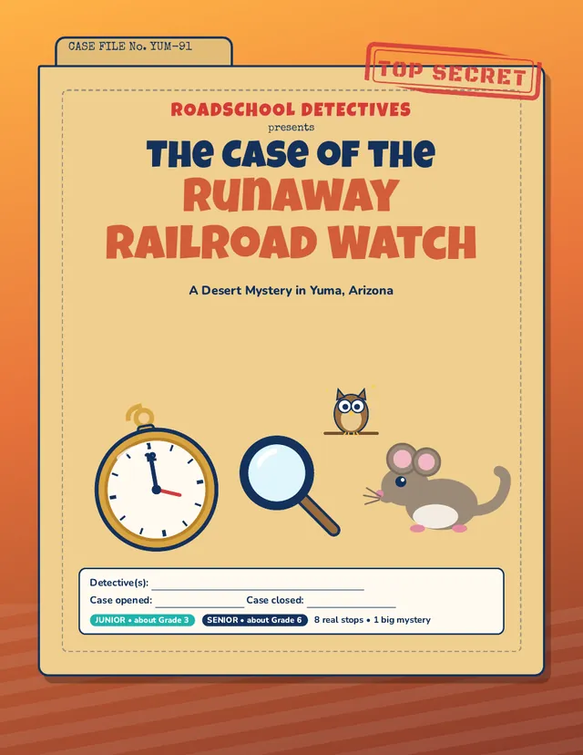 The Case of the Runaway Railroad Watch case file cover